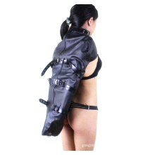 Beliebte Frauen Arm Handschuh Back Bondage Sm Leder Single Arm Binder Restraints Armbinder